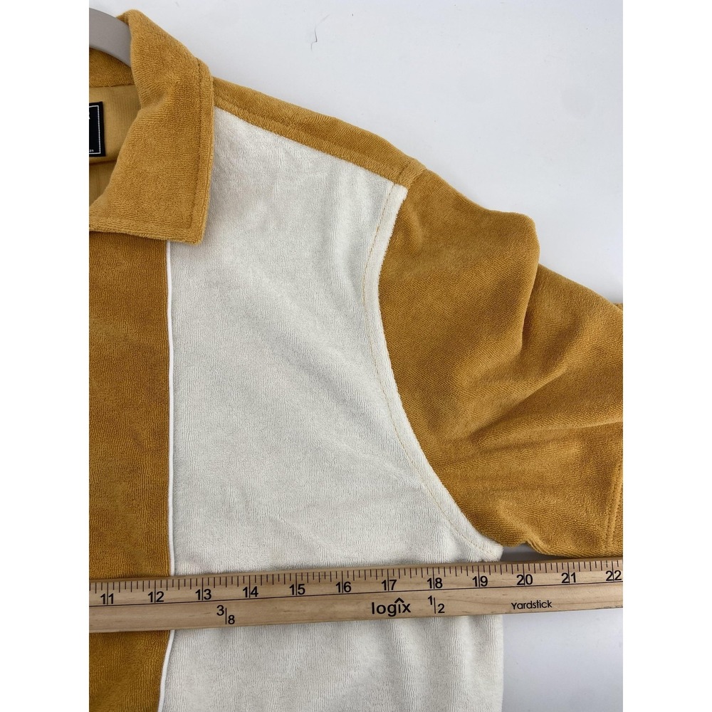 Todd Snyder Shirt Mens Medium Colorblock Terry Knit Short Sleeve Pockets Resort - Picture 5 of 9